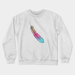 Geometric Tribal Feather Crewneck Sweatshirt